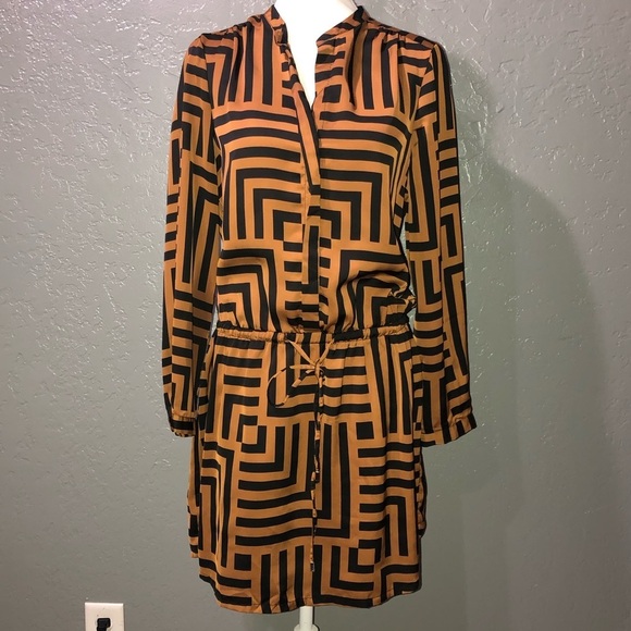 Noir (ModCloth) striped long sleeve dress. - Picture 1 of 7